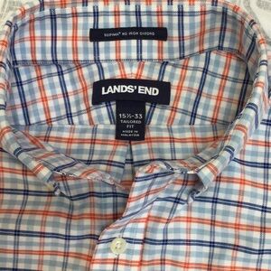Land’s End men’s Oxford button down Supima cotton shirt. Size 15 1/2 medium